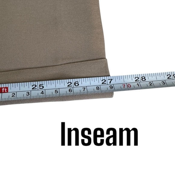 Adrianna Papell ankle pant women’s 6 business casual office career neutral tan - Picture 11 of 11